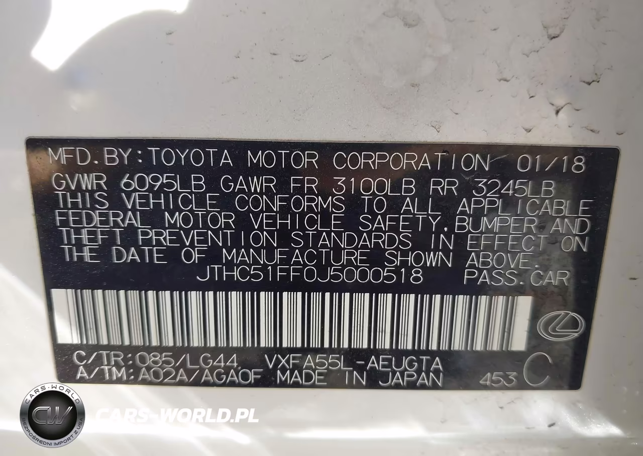 2018 Lexus Ls 500 VIN:JTHC51FF0J5000518 - 9