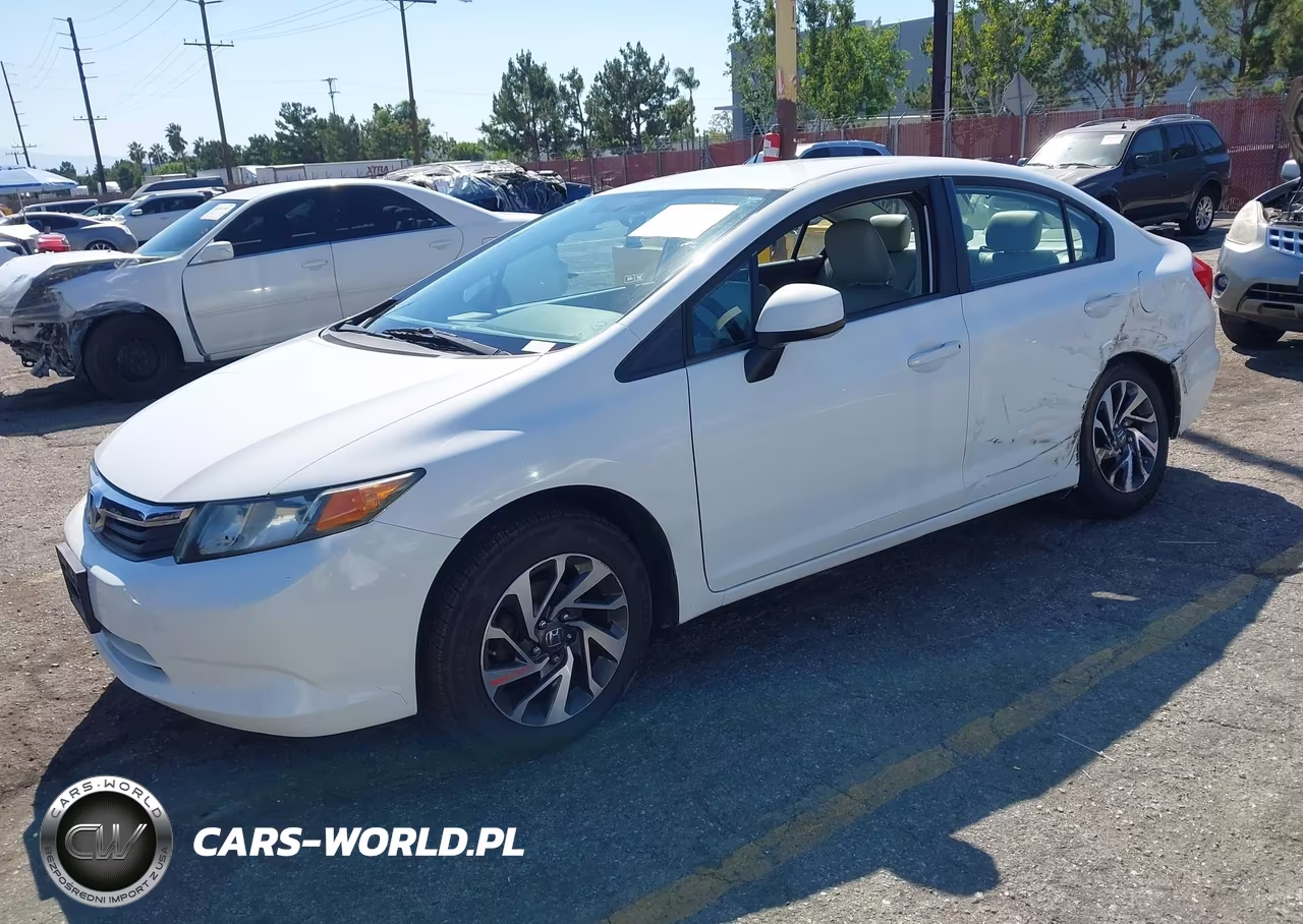 2012 Honda Civic Lx VIN:19XFB2F52CE391022 - 2