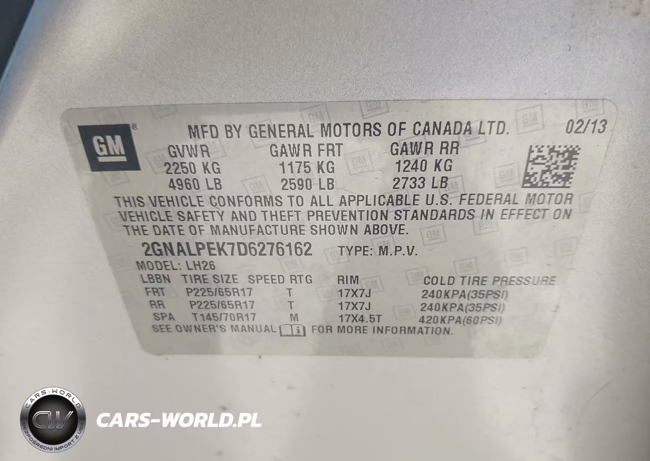 2013 Chevrolet Equinox 2Lt VIN:2GNALPEK7D6276162 - 9