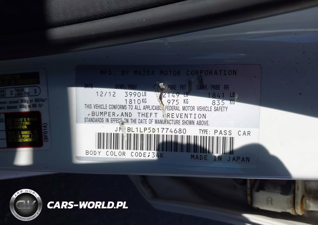 2013 Mazda Mazda3 I Touring VIN:JM1BL1LP5D1774680 - 12