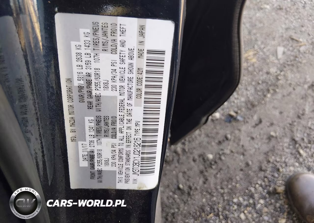 2018 Mazda Cx-9 Touring VIN:JM3TCBCY1J0218216 - 9