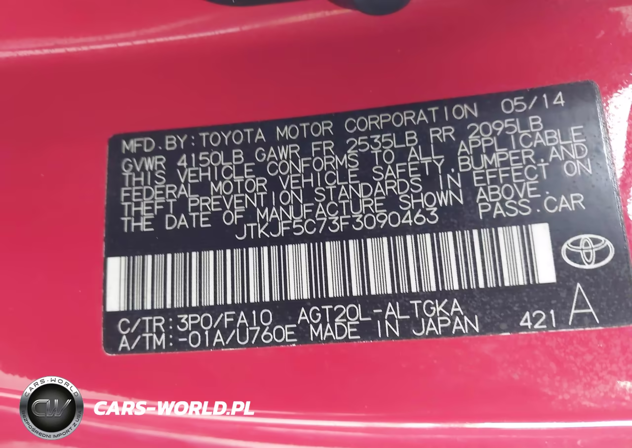 2015 Scion Tc VIN:JTKJF5C73F3090463 - 9