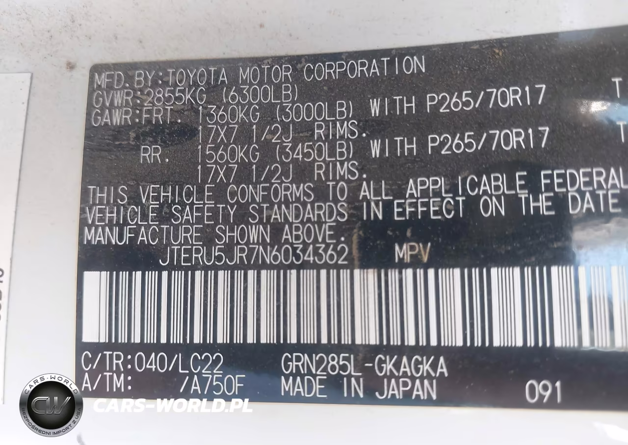 2022 Toyota 4Runner Trd Off Road Premium VIN:JTERU5JR7N6034362 - 9