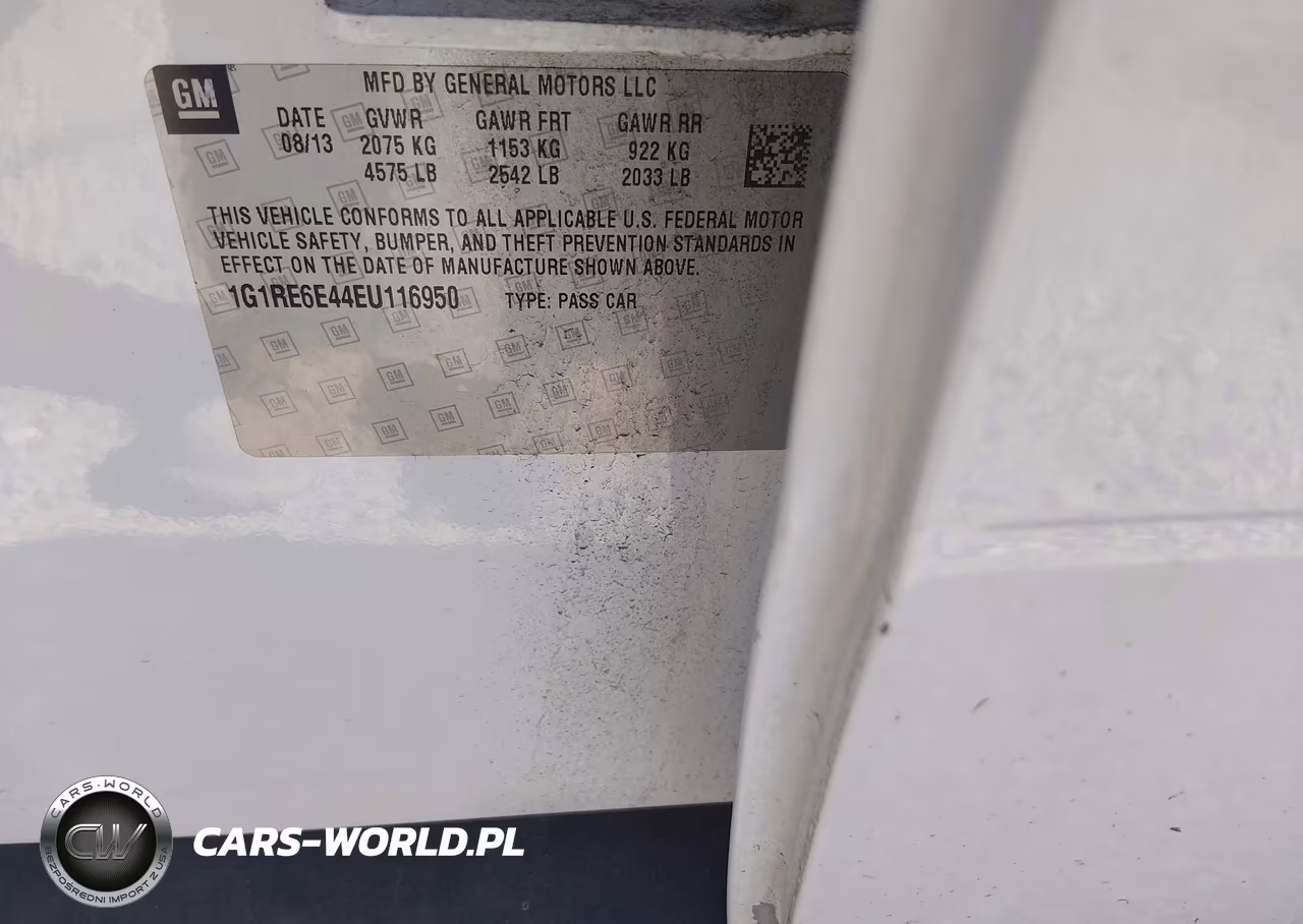 2014 Chevrolet Volt VIN:1G1RE6E44EU116950 - 9