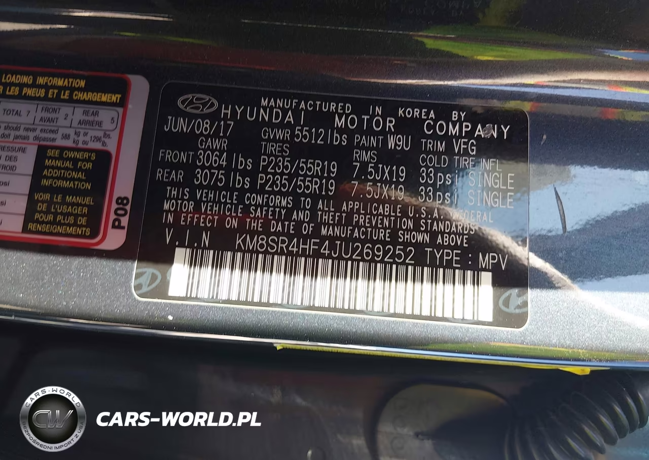 2018 Hyundai Santa Fe Se-Limited VIN:KM8SR4HF4JU269252 - 9