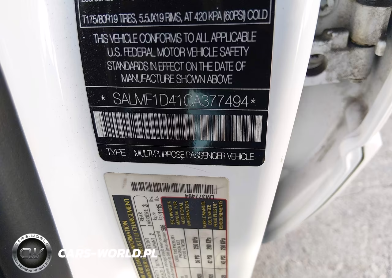 2012 Land Rover Range Rover Hse VIN:SALMF1D41CA377494 - 9