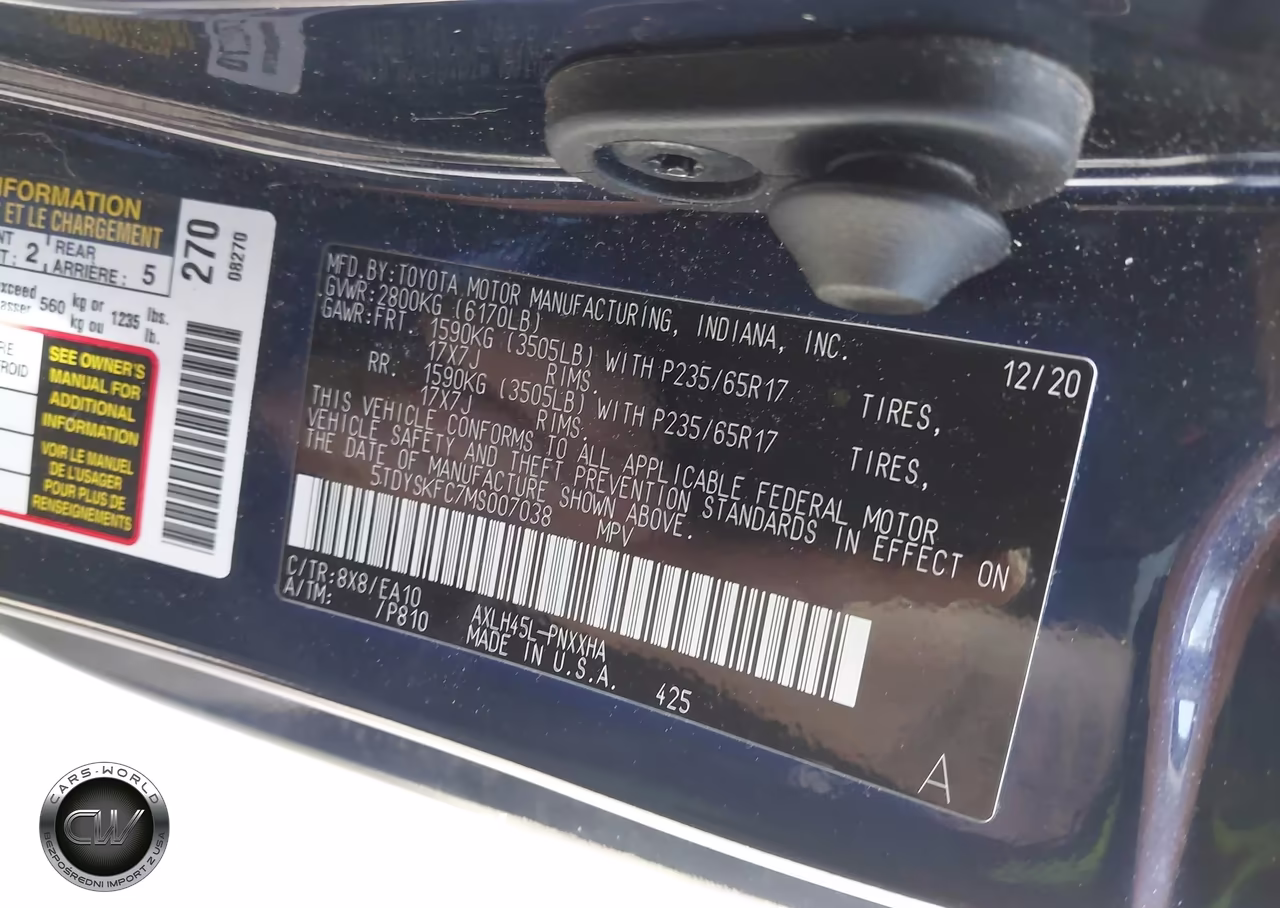 2021 Toyota Sienna Xle VIN:5TDYSKFC7MS007038 - 9