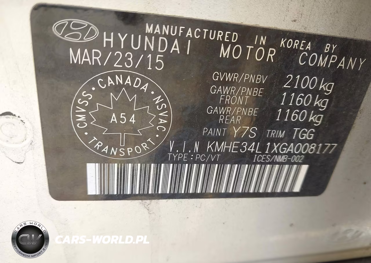 2016 Hyundai Sonata Hybrid Ultimate VIN:KMHE34L1XGA008177 - 8