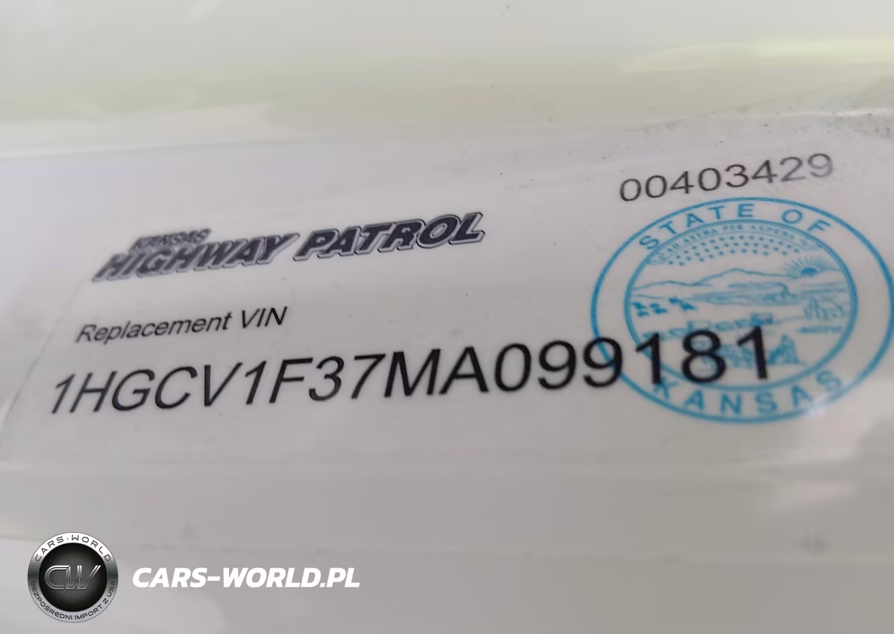 2021 Honda Accord Sport VIN:1HGCV1F37MA099181 - 9