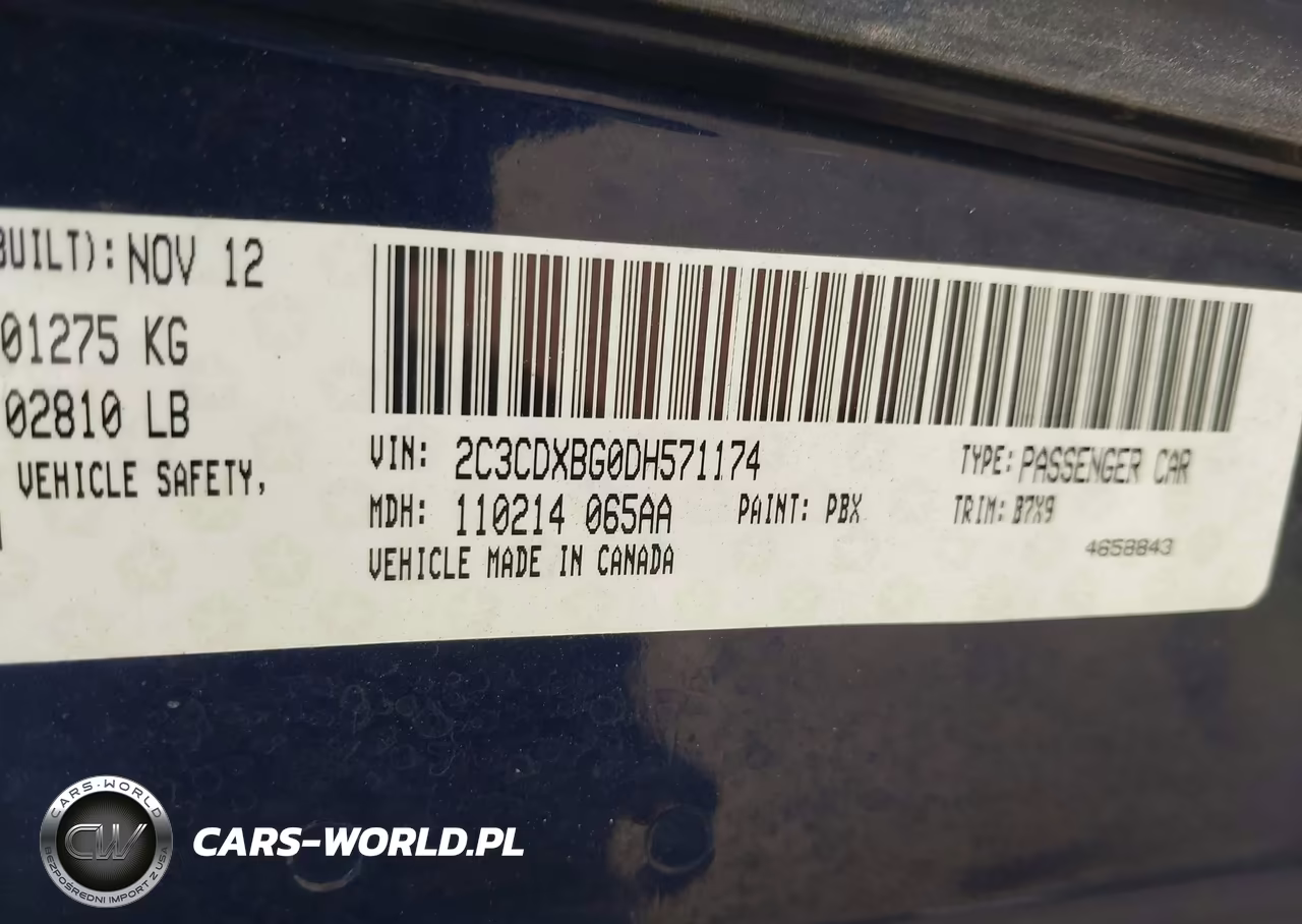 2013 Dodge Charger Se VIN:2C3CDXBG0DH571174 - 9