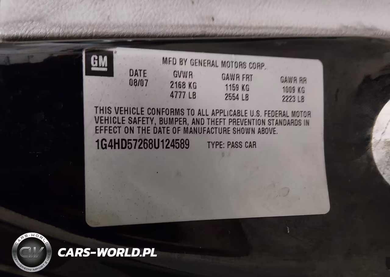 2008 Buick Lucerne Cxl VIN:1G4HD57268U124589 - 9