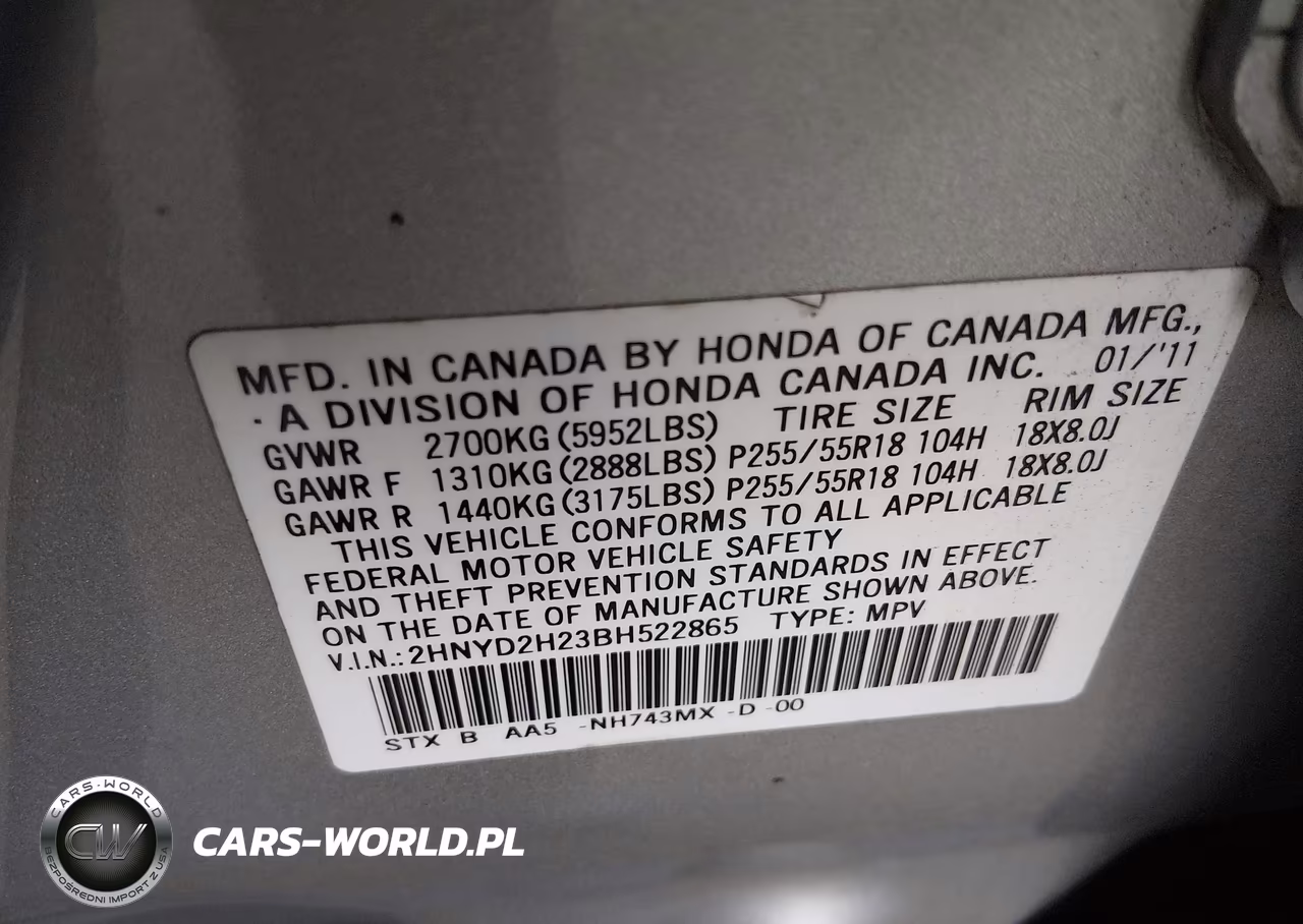 2011 Acura Mdx VIN:2HNYD2H23BH522865 - 9