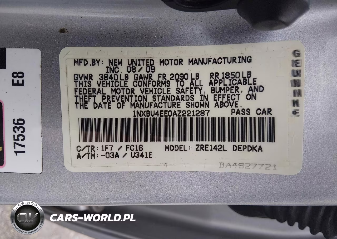 2010 Toyota Corolla Le VIN:1NXBU4EE0AZ221287 - 9