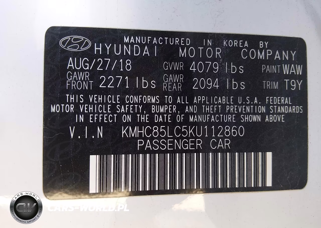 2019 Hyundai Ioniq Hybrid Limited VIN:KMHC85LC5KU112860 - 9