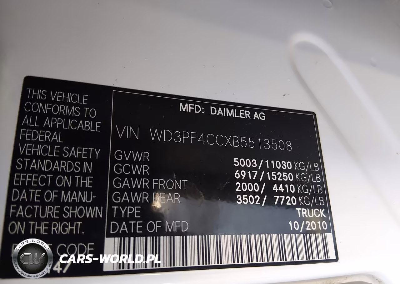 2011 Mercedes-Benz Sprinter 3500 High Roof VIN:WD3PF4CCXB5513508 - 8