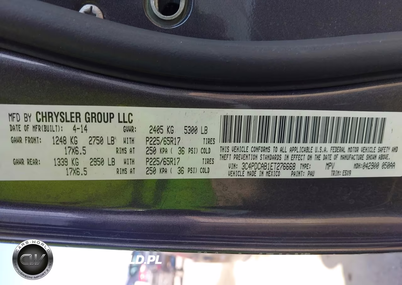 2014 Dodge Journey American Value Pkg VIN:3C4PDCAB1ET276668 - 9