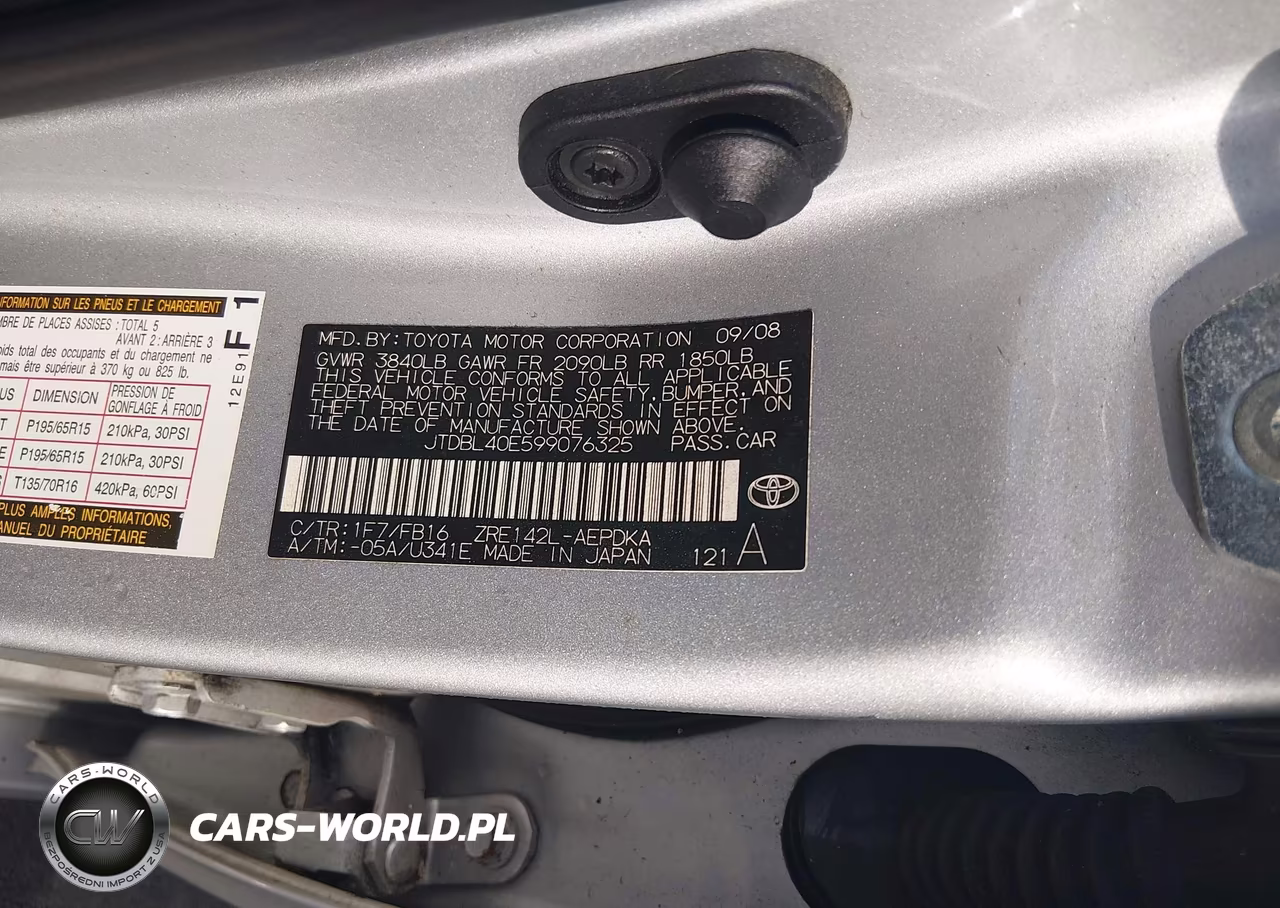 2009 Toyota Corolla Le VIN:JTDBL40E599076325 - 9