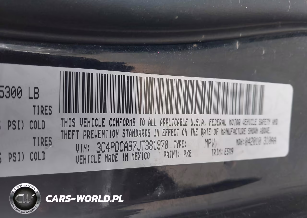 2018 Dodge Journey Se VIN:3C4PDCAB7JT381970 - 9