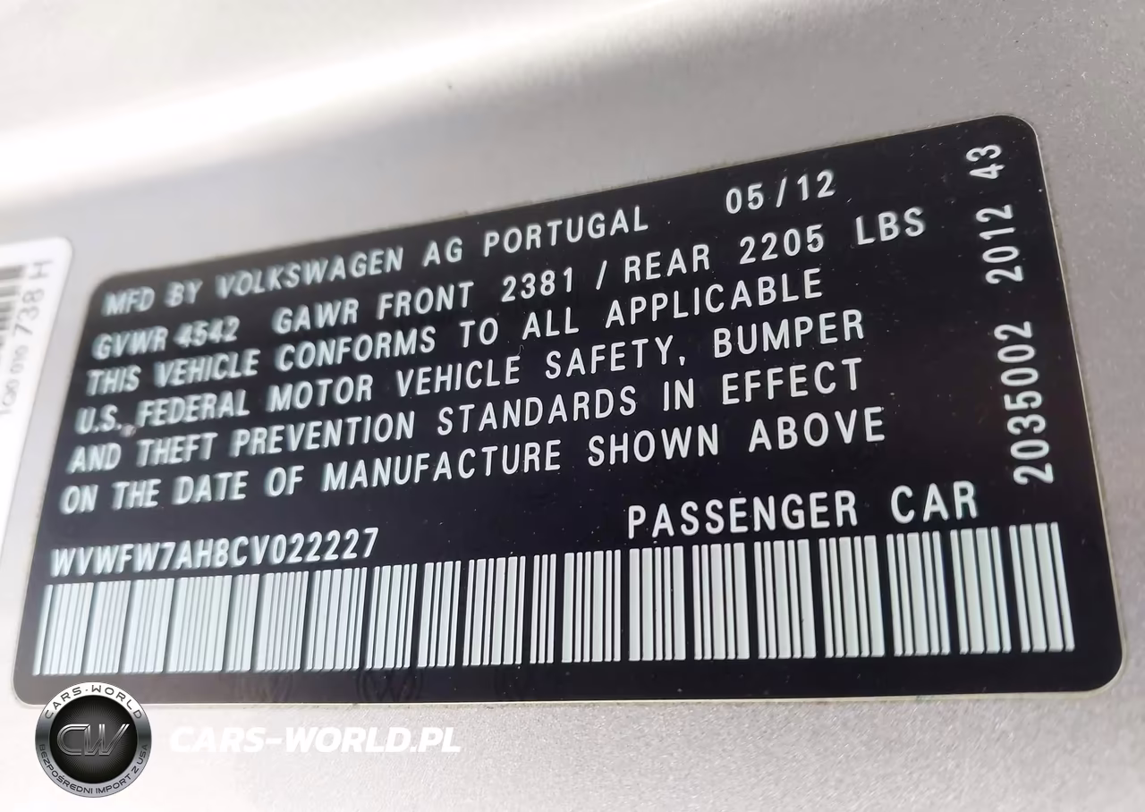 2012 Volkswagen Eos Lux VIN:WVWFW7AH8CV022227 - 9