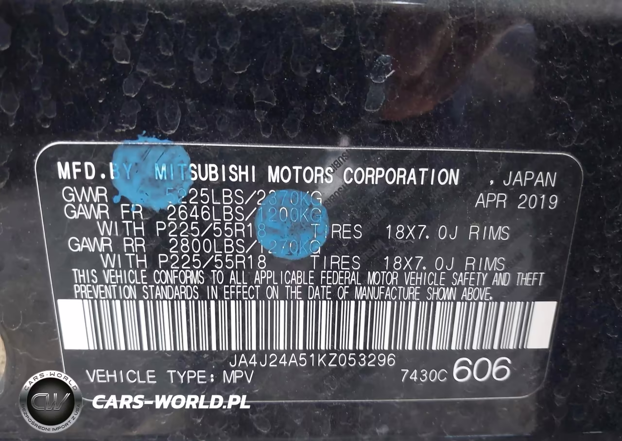 2019 Mitsubishi Outlander Phev Gt VIN:JA4J24A51KZ053296 - 9