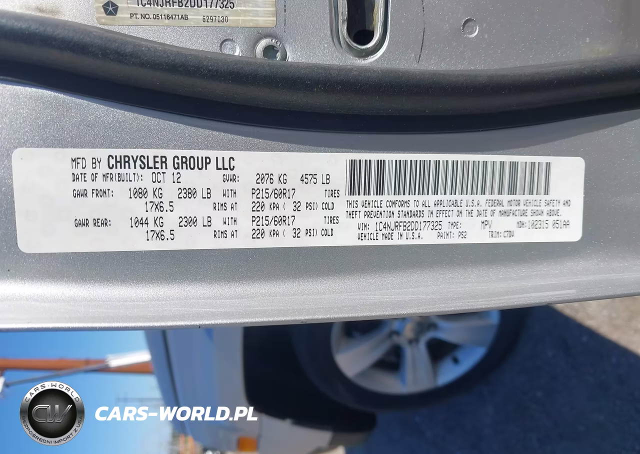 2013 Jeep Patriot Latitude VIN:1C4NJRFB2DD177325 - 9