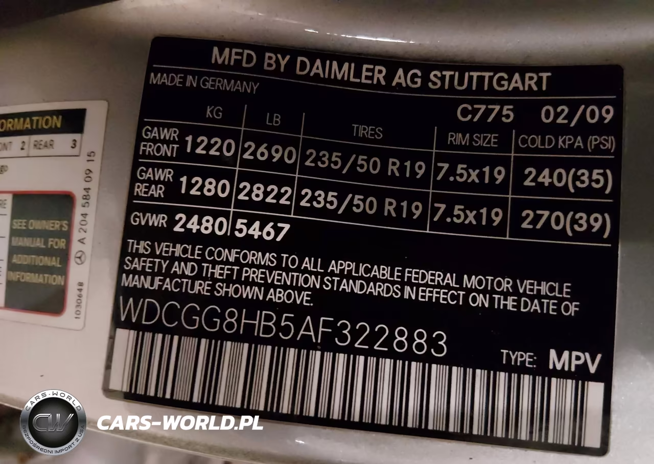 2010 Mercedes-Benz Glk 350 4Matic VIN:WDCGG8HB5AF322883 - 9