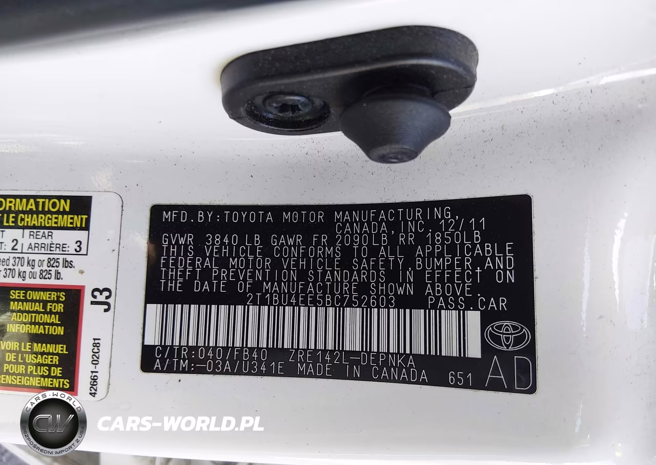2011 Toyota Corolla Le VIN:2T1BU4EE5BC752603 - 9