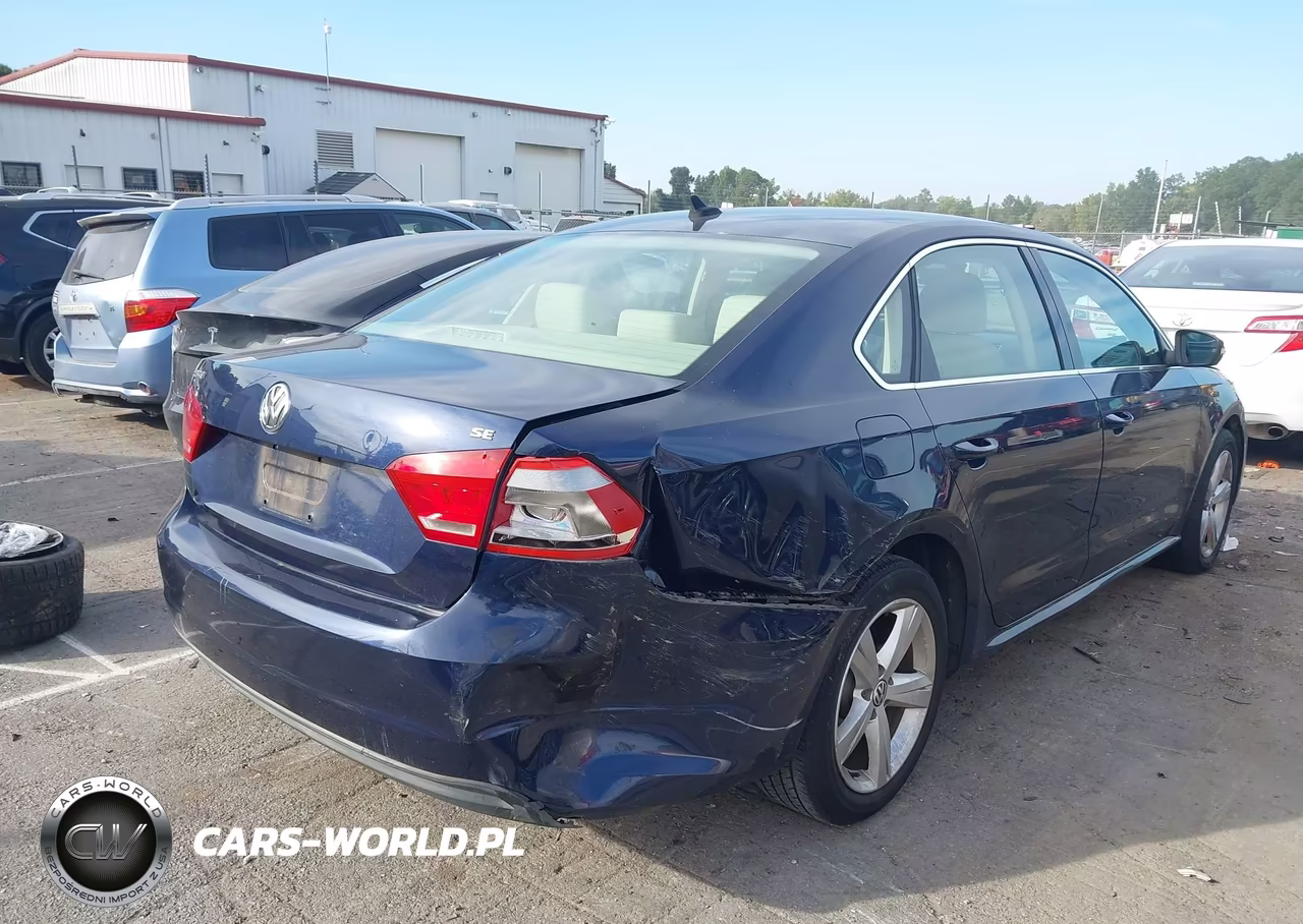 2013 Volkswagen Passat 2.5L Se VIN:1VWBH7A38DC000283 - 4