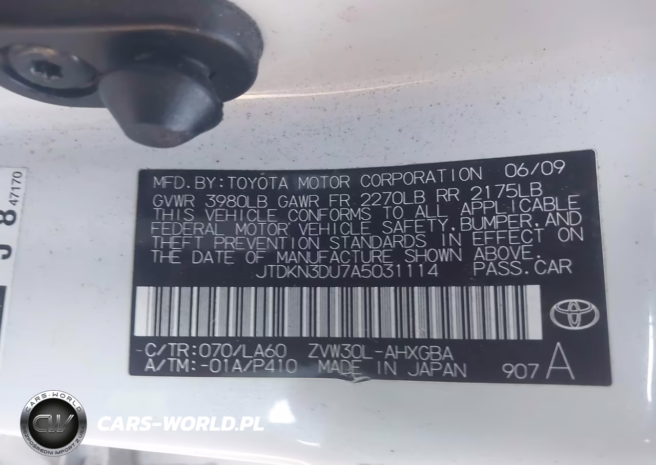2010 Toyota Prius Iv VIN:JTDKN3DU7A5031114 - 9