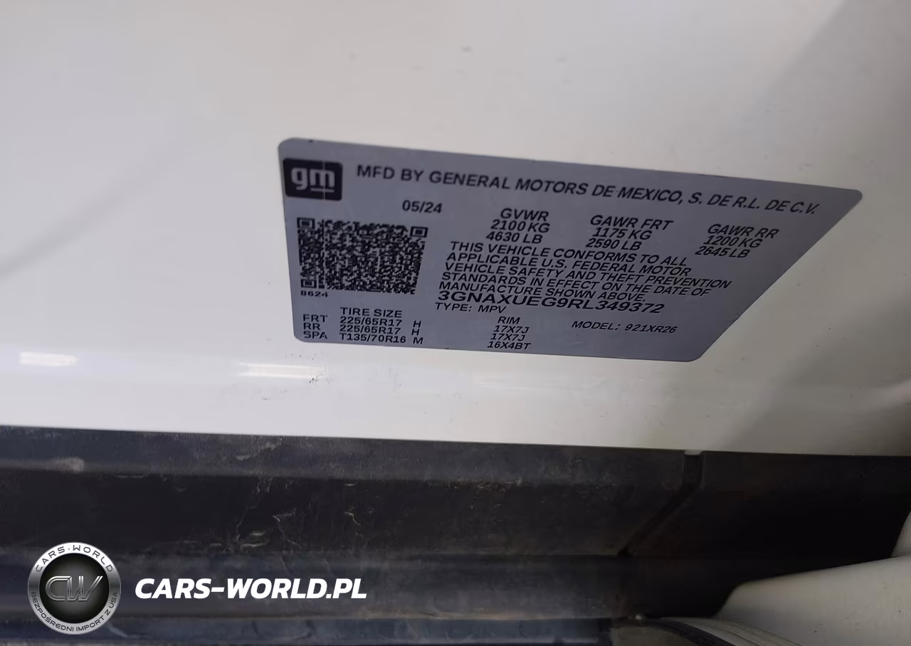 2024 Chevrolet Equinox Awd Lt VIN:3GNAXUEG9RL349372 - 9