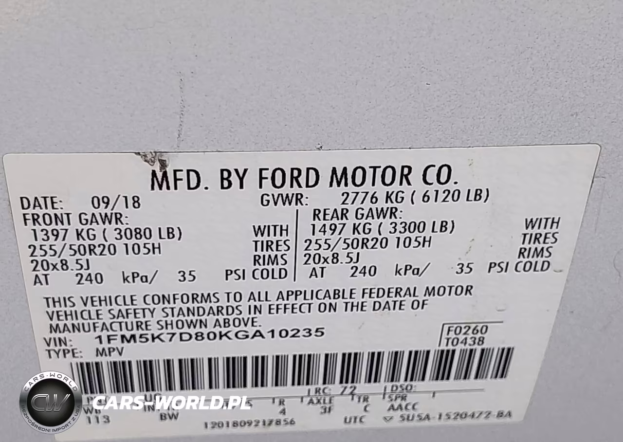 2019 Ford Explorer Xlt VIN:1FM5K7D80KGA10235 - 9