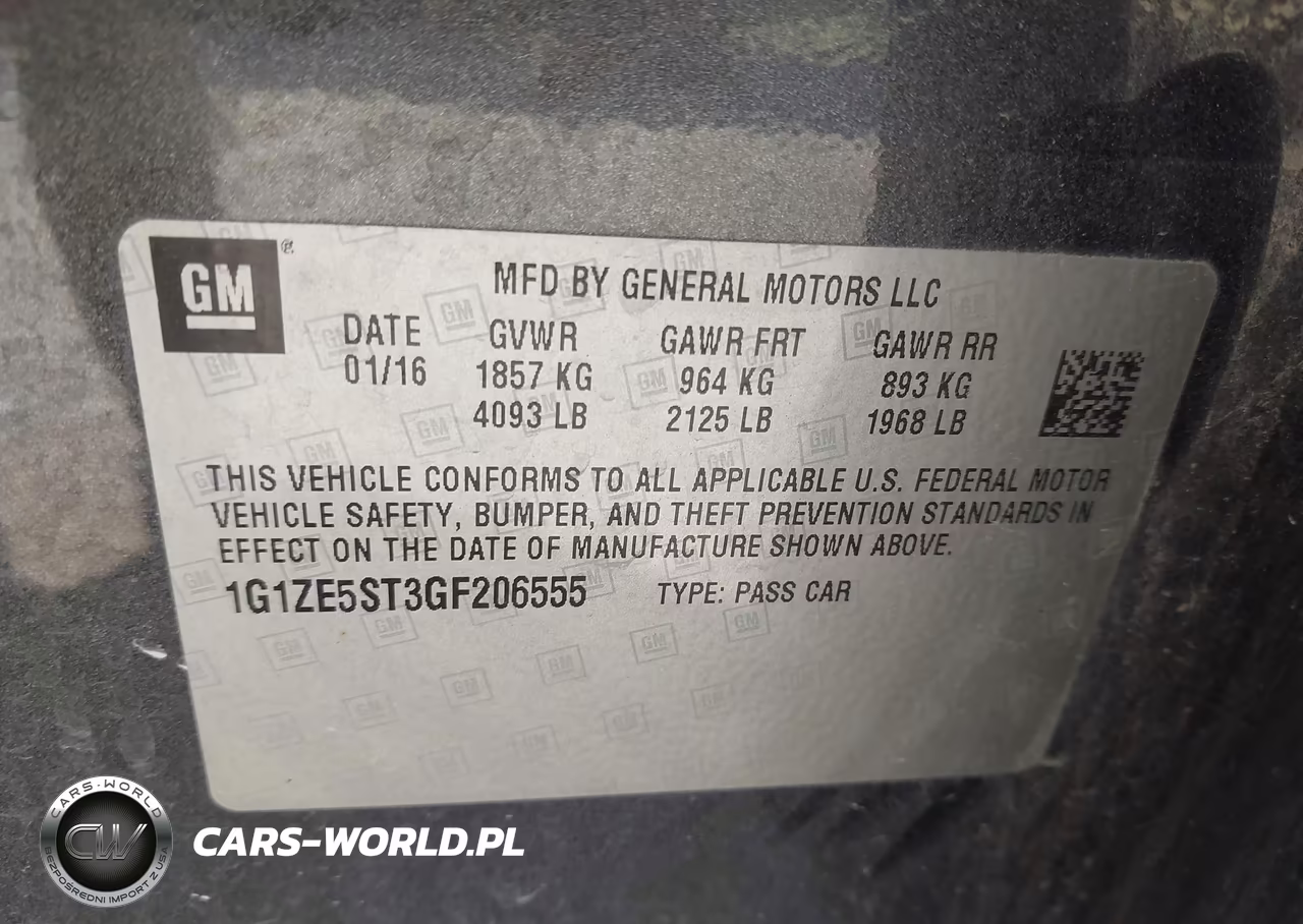 2016 Chevrolet Malibu 1Lt VIN:1G1ZE5ST3GF206555 - 9