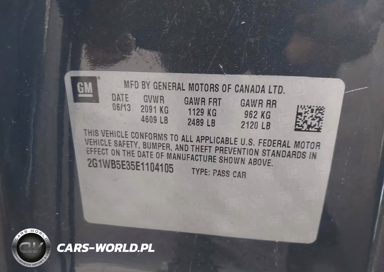 2014 Chevrolet Impala Limited Lt VIN:2G1WB5E35E1104105 - 9