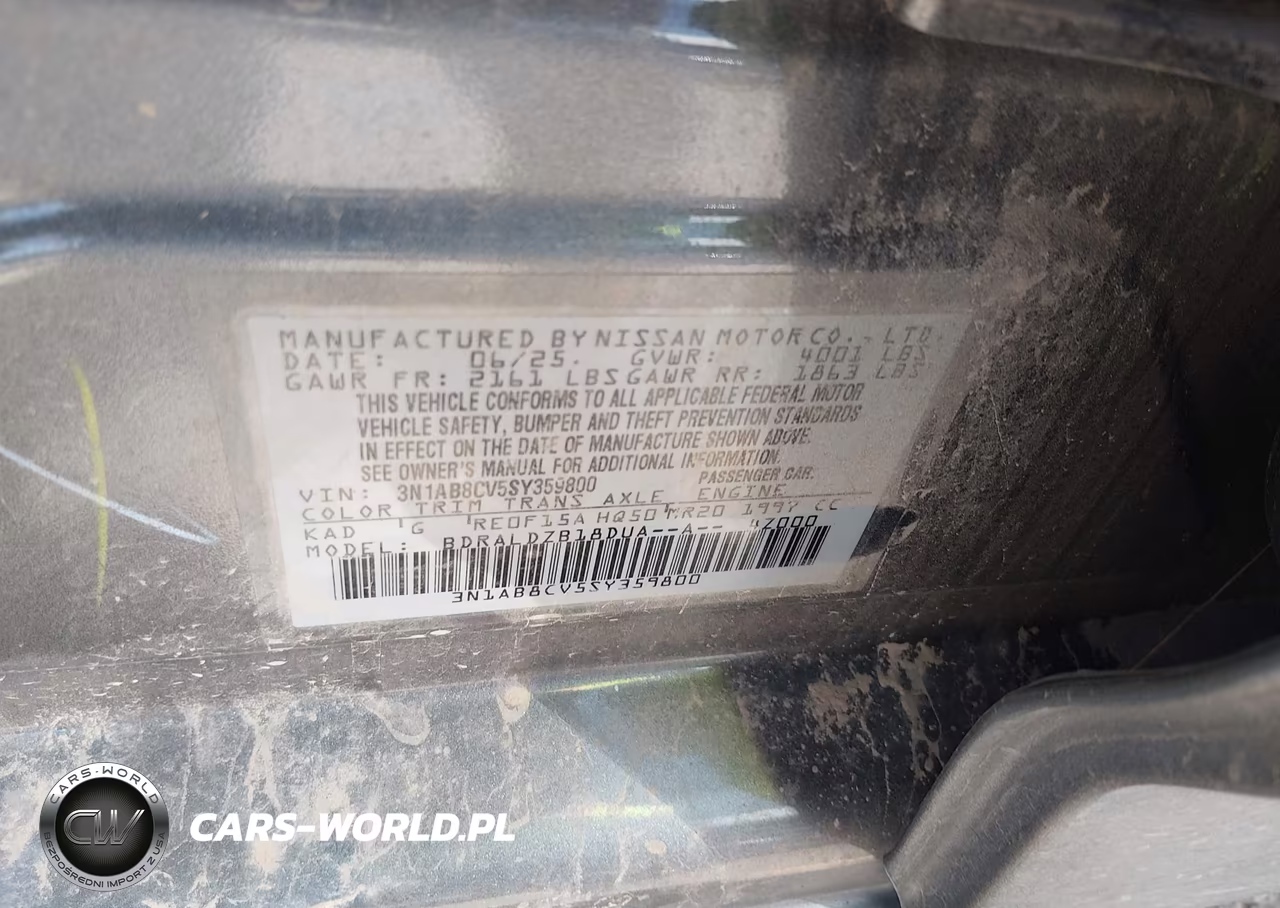 2025 Nissan Sentra Sv VIN:3N1AB8CV5SY359800 - 9