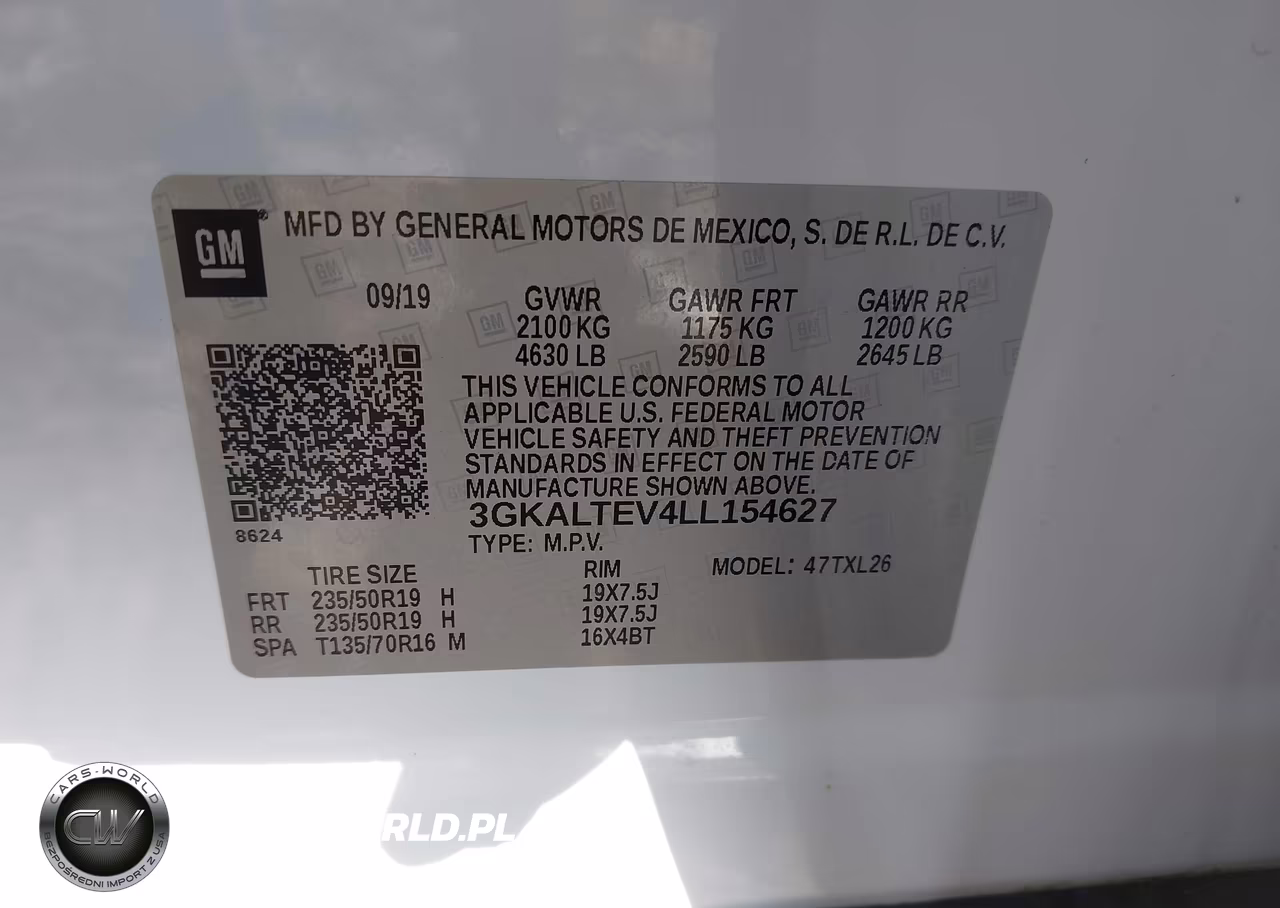 2020 GMC Terrain Awd Sle VIN:3GKALTEV4LL154627 - 9