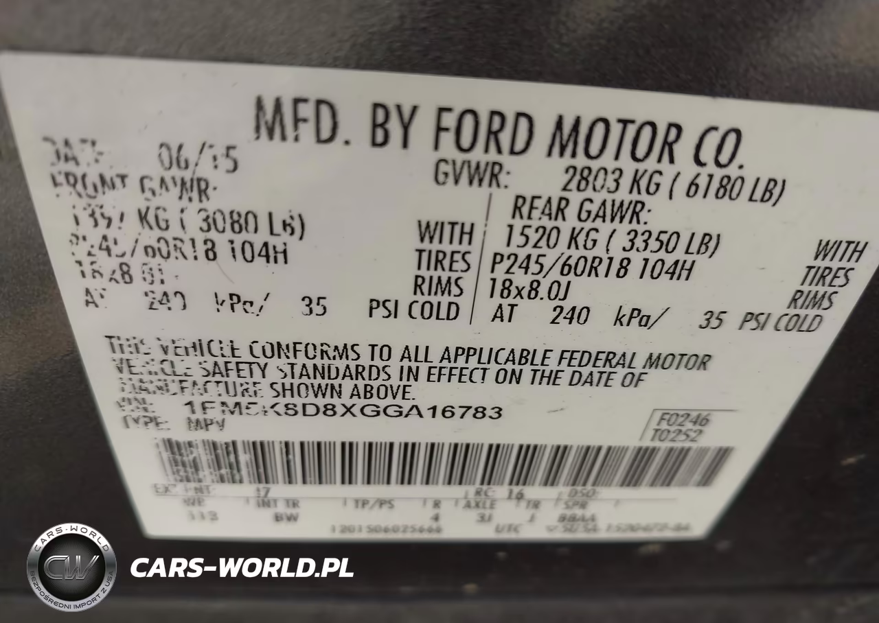2016 Ford Explorer Xlt VIN:1FM5K8D8XGGA16783 - 9