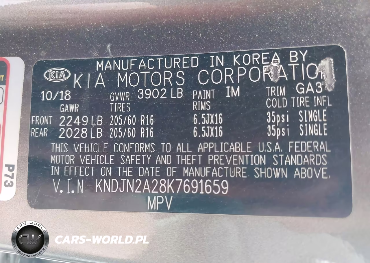 2019 Kia Soul VIN:KNDJN2A28K7691659 - 9