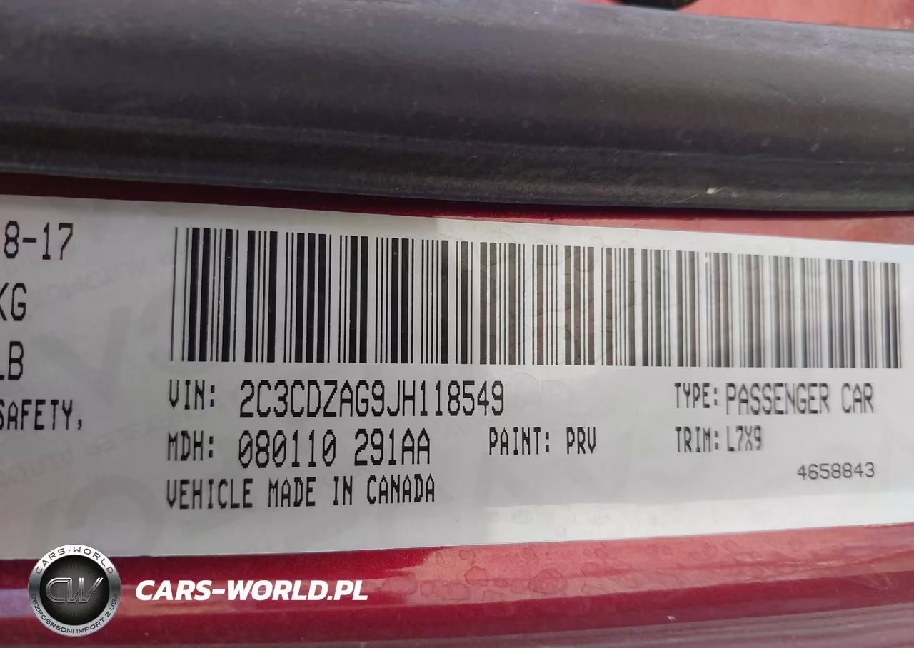 2018 Dodge Challenger Sxt VIN:2C3CDZAG9JH118549 - 9
