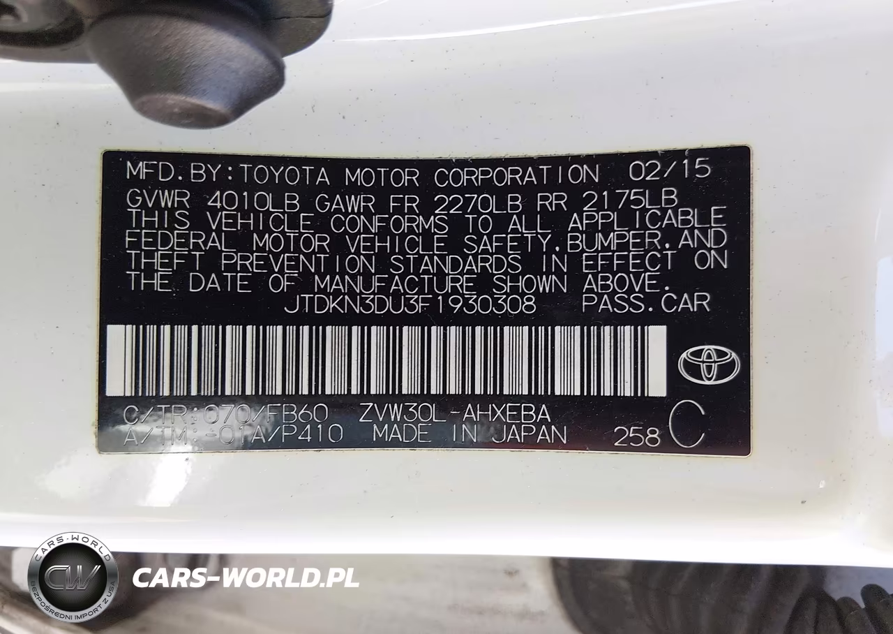 2015 Toyota Prius Three VIN:JTDKN3DU3F1930308 - 9