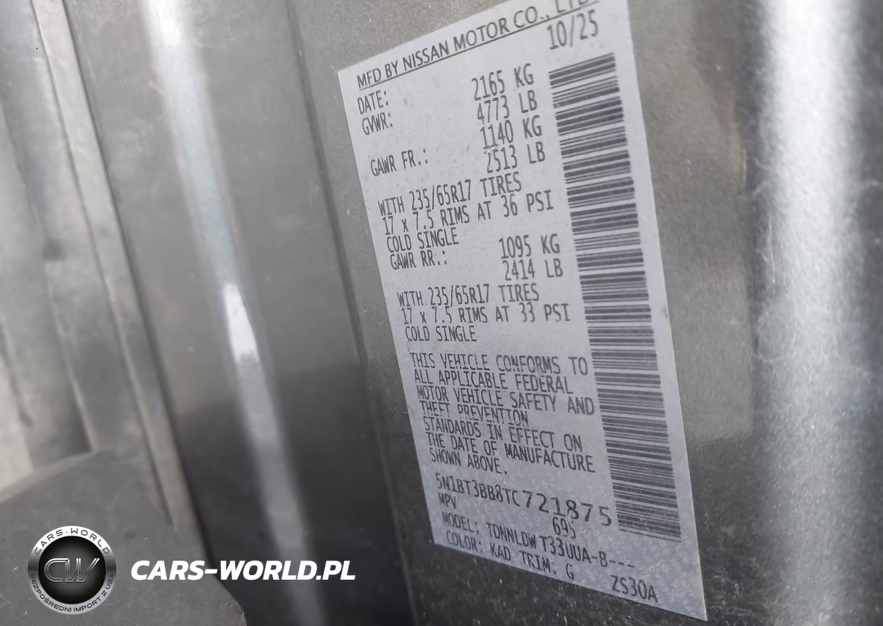 2026 Nissan Rogue Sv VIN:5N1BT3BB8TC721875 - 9