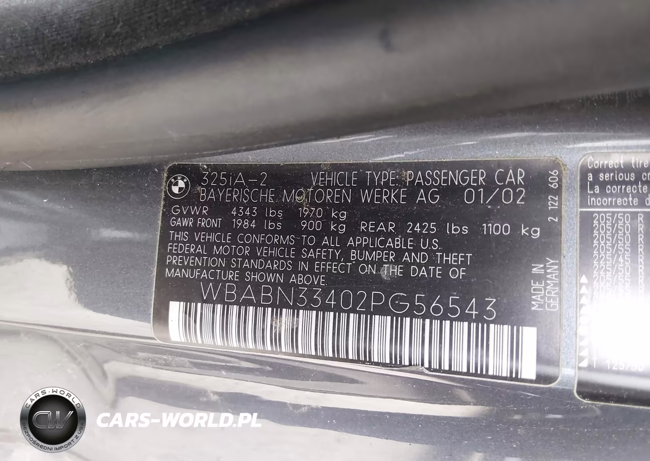 2002 BMW 325Ci VIN:WBABN33402PG56543 - 9