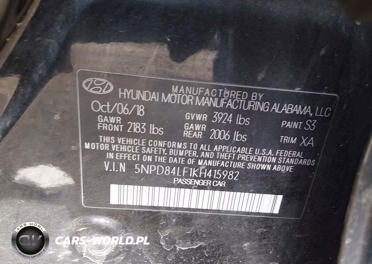 2019 Hyundai Elantra Sel VIN:5NPD84LF1KH415982 - 9