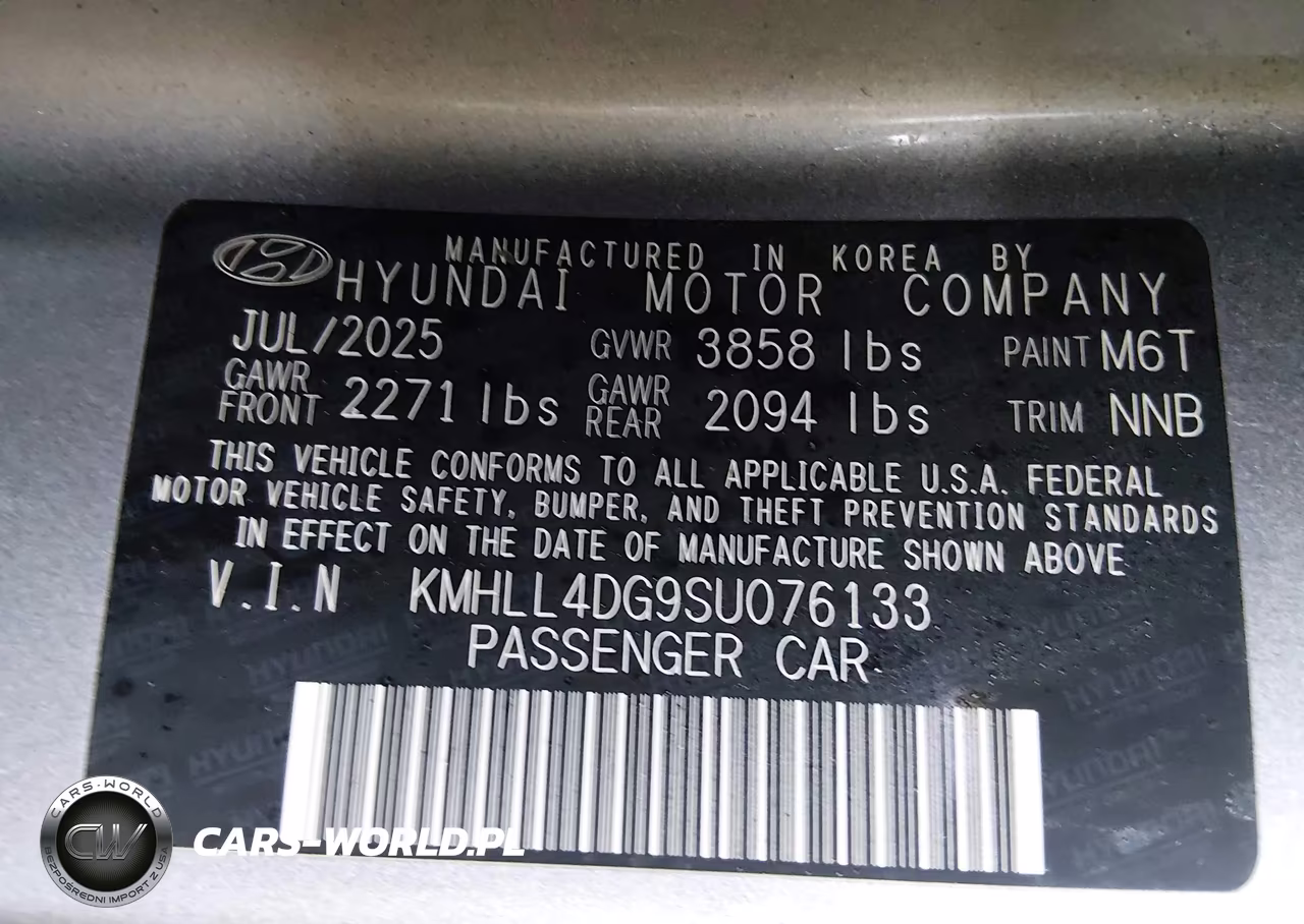 2025 Hyundai Elantra Se VIN:KMHLL4DG9SU076133 - 9
