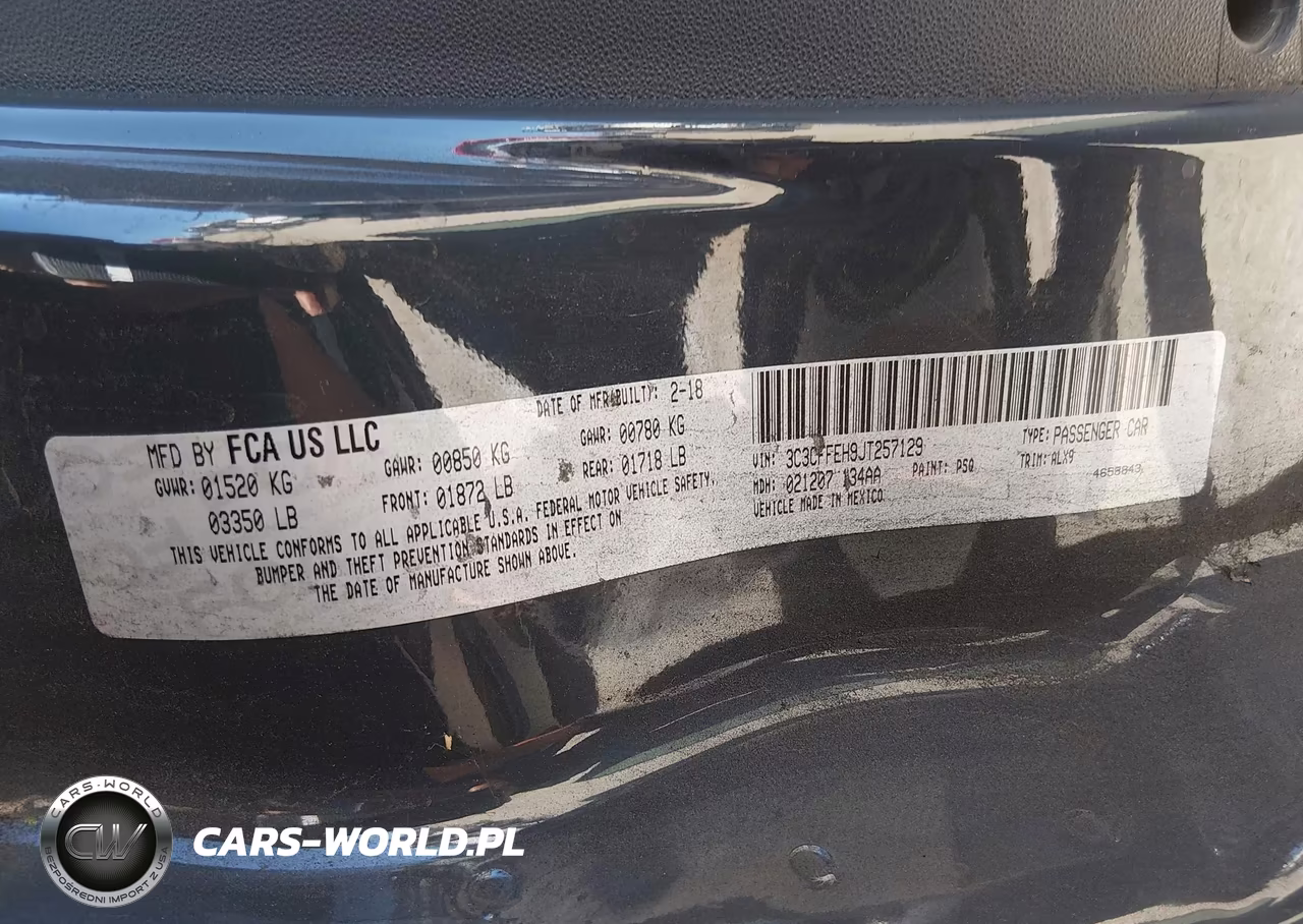 2018 Fiat 500C Lounge VIN:3C3CFFEH9JT257129 - 9