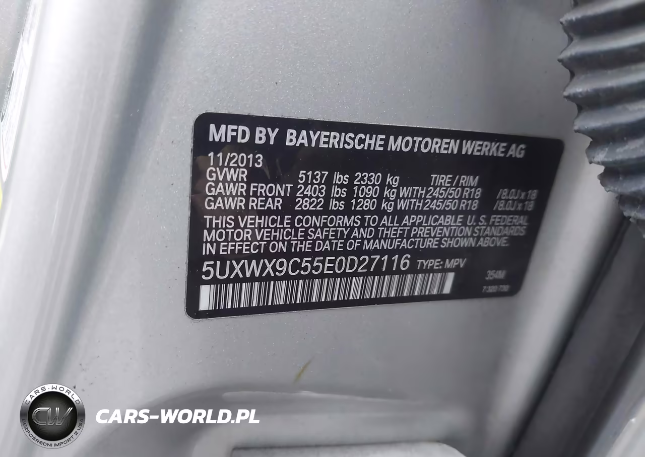2014 BMW X3 xDrive28I VIN:5UXWX9C55E0D27116 - 9