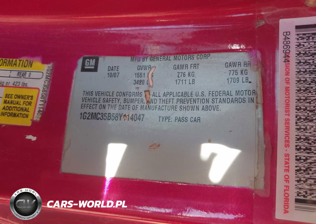2008 Pontiac Solstice VIN:1G2MC35B58Y114047 - 9