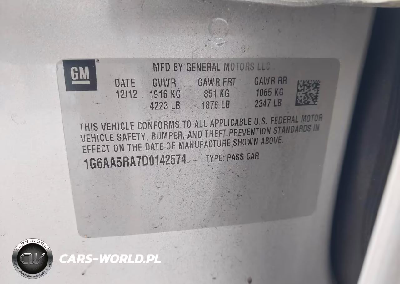2013 Cadillac Ats Standard VIN:1G6AA5RA7D0142574 - 9