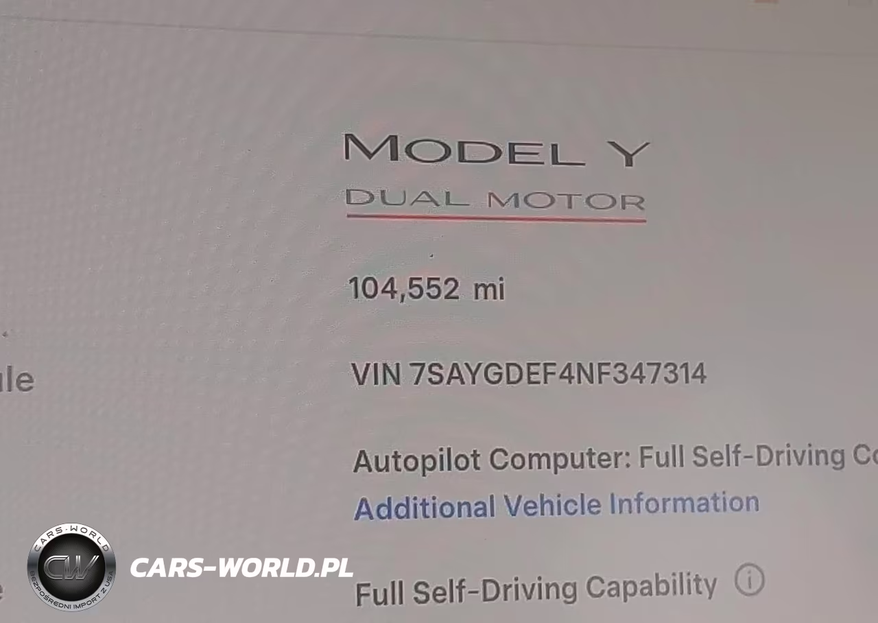 2022 Tesla Model Y Performance Dual Motor All-Wheel Drive VIN:7SAYGDEF4NF347314 - 14
