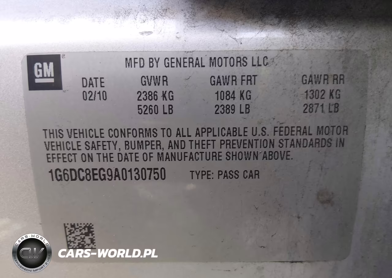 2010 Cadillac Cts Standard VIN:1G6DC8EG9A0130750 - 9