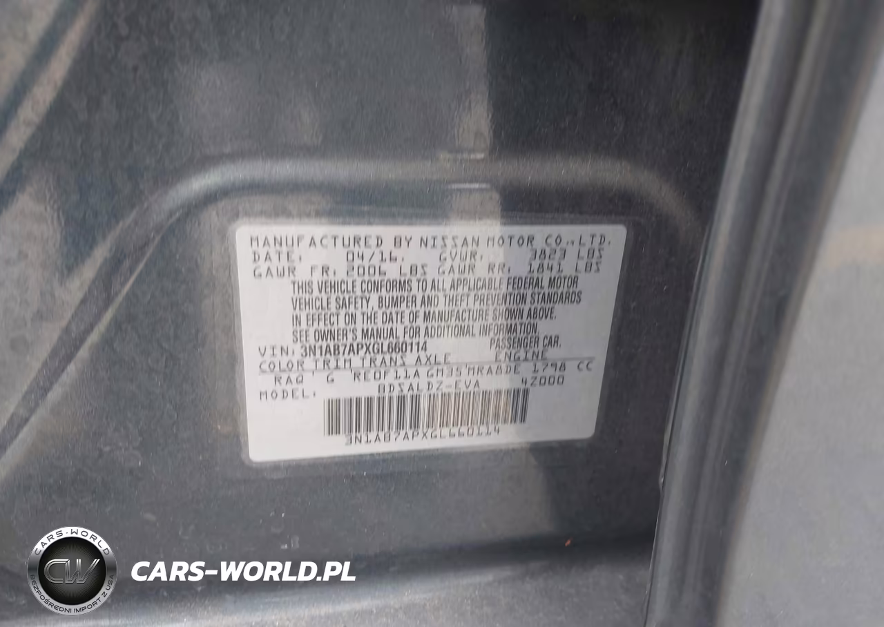 2016 Nissan Sentra Sv VIN:3N1AB7APXGL660114 - 9